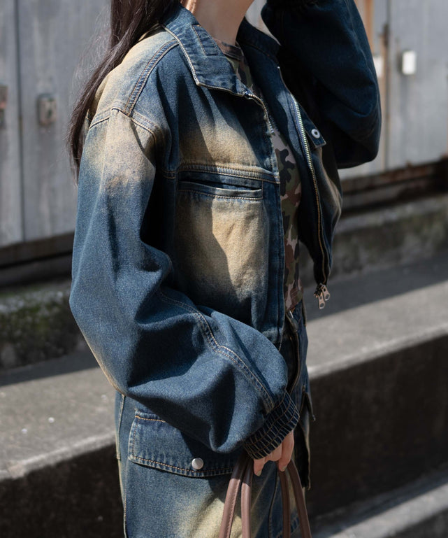 デニム濃　モデル:155cm F着用