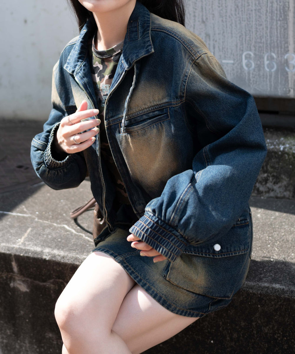 デニム濃　モデル:155cm F着用