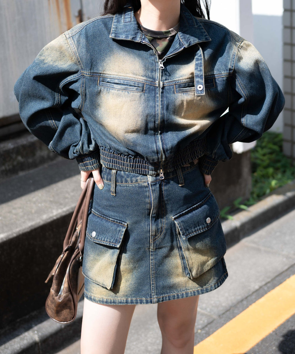 デニム濃　モデル:155cm F着用