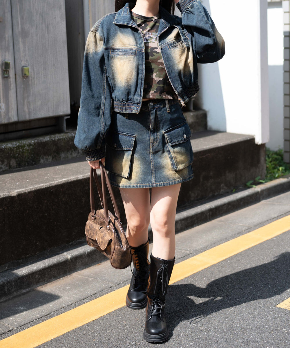 デニム濃　モデル:155cm F着用