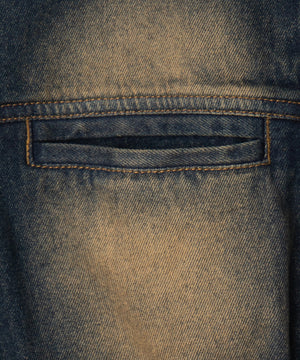 ヴィンテージウォッシュバイカージャケット