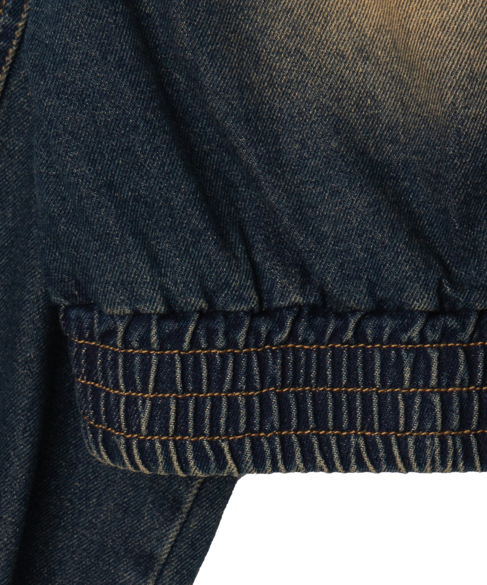 ヴィンテージウォッシュバイカージャケット