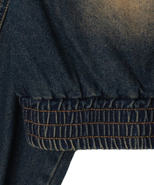 ヴィンテージウォッシュバイカージャケット