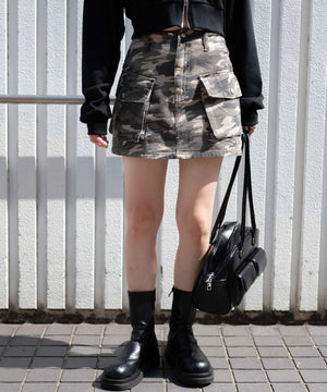 迷彩柄 モデル:155cm F着用 モデル:155cm F着用