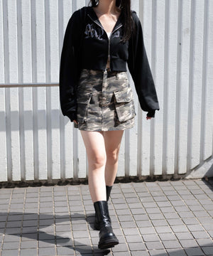 迷彩柄 モデル:155cm F着用 モデル:155cm F着用