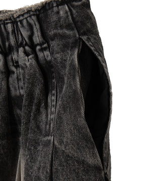 ヴィンテージウォッシュプリーツスカパン