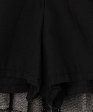 ヴィンテージウォッシュプリーツスカパン