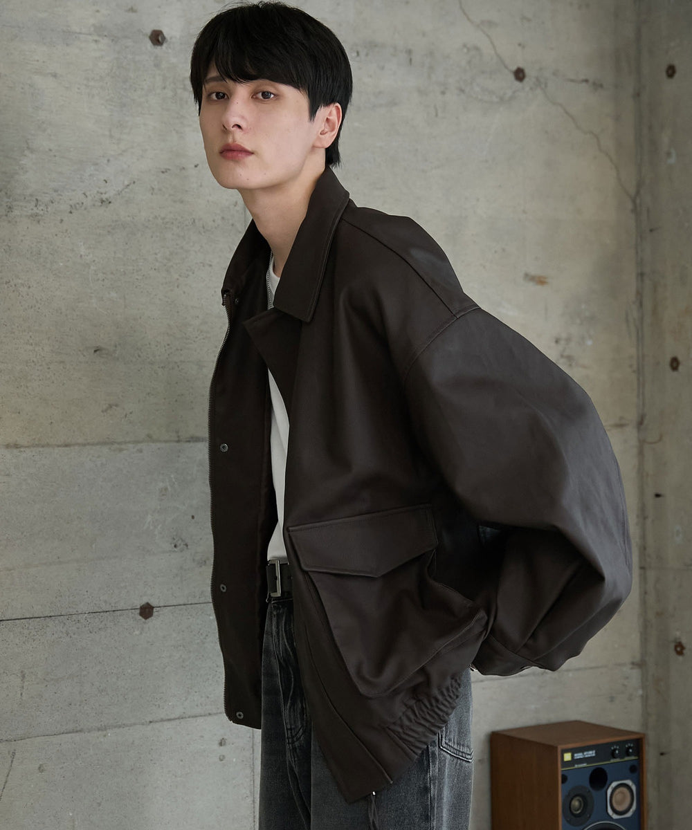 ブラウン　モデル:177cm Lサイズ