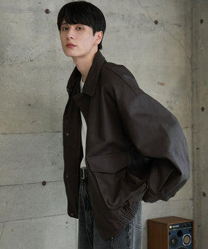 ブラウン　モデル:177cm Lサイズ