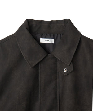 合皮2WAYフライトジャケット