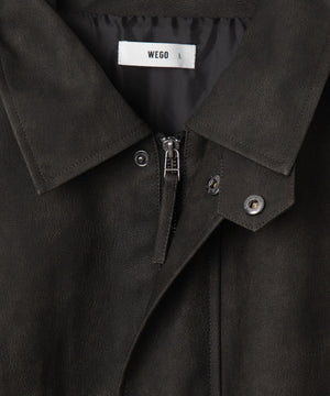 合皮2WAYフライトジャケット