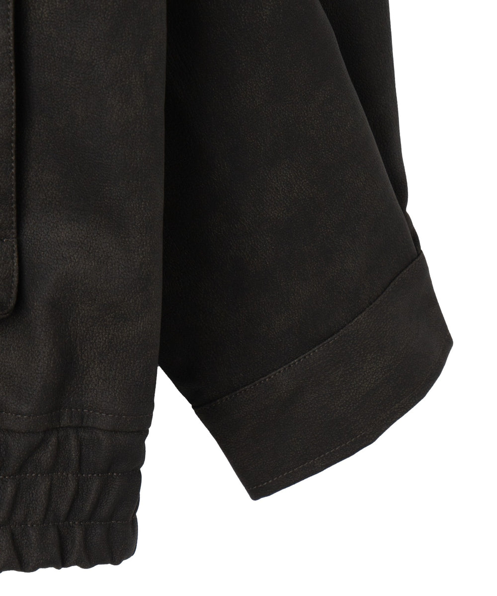 合皮2WAYフライトジャケット