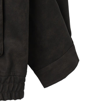 合皮2WAYフライトジャケット