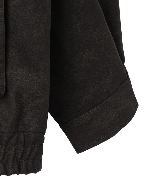 合皮2WAYフライトジャケット