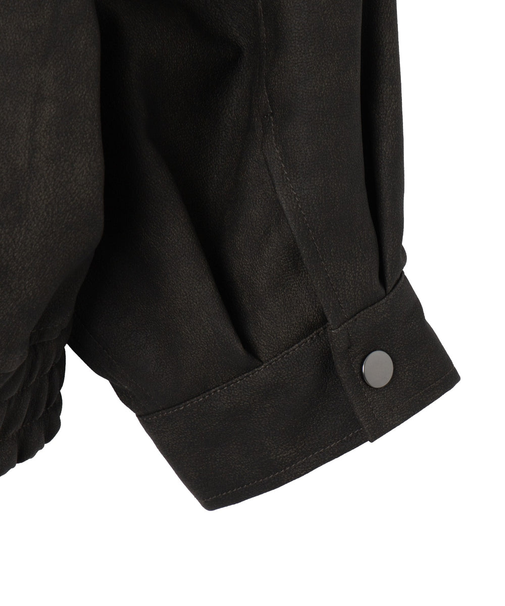 合皮2WAYフライトジャケット