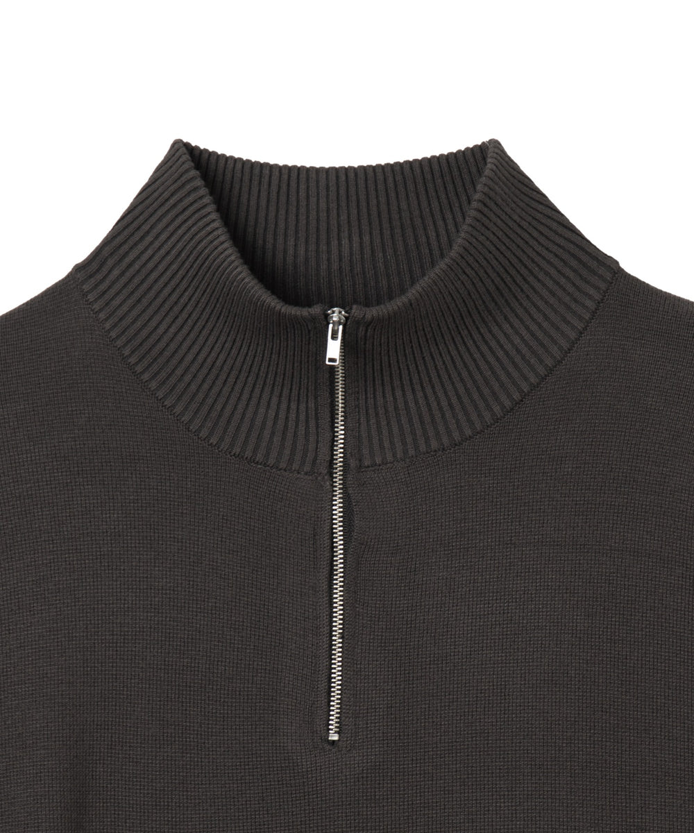 ミラノリブハーフジッププルオーバー