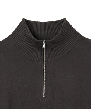 ミラノリブハーフジッププルオーバー