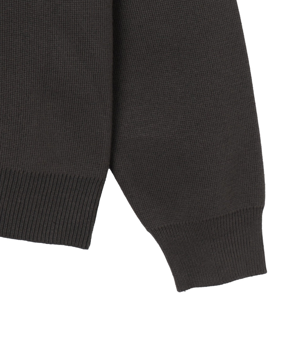 ミラノリブハーフジッププルオーバー