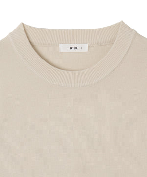 ミラノリブクルーネックプルオーバー