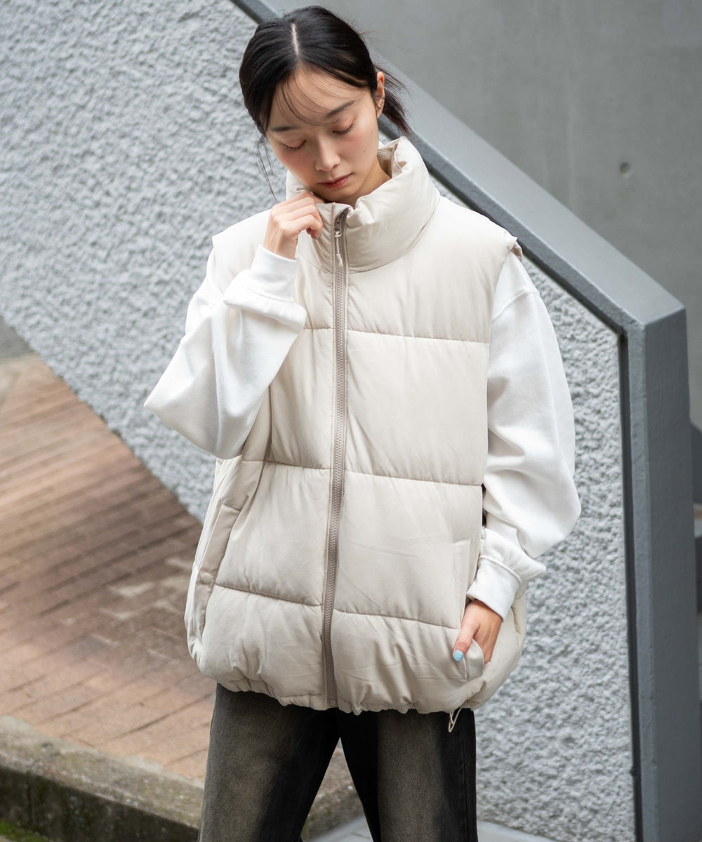 Lベージュ モデル：161cm L着用