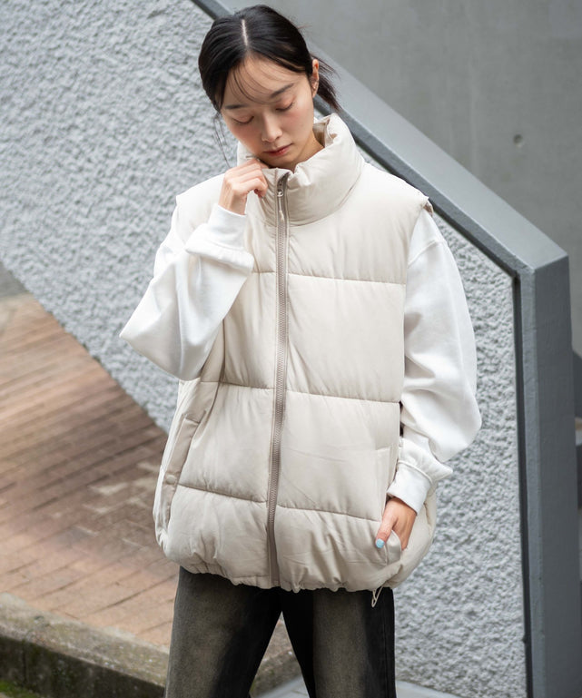 Lベージュ モデル：161cm L着用