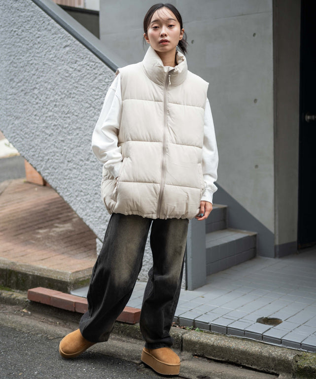 Lベージュ モデル：161cm L着用