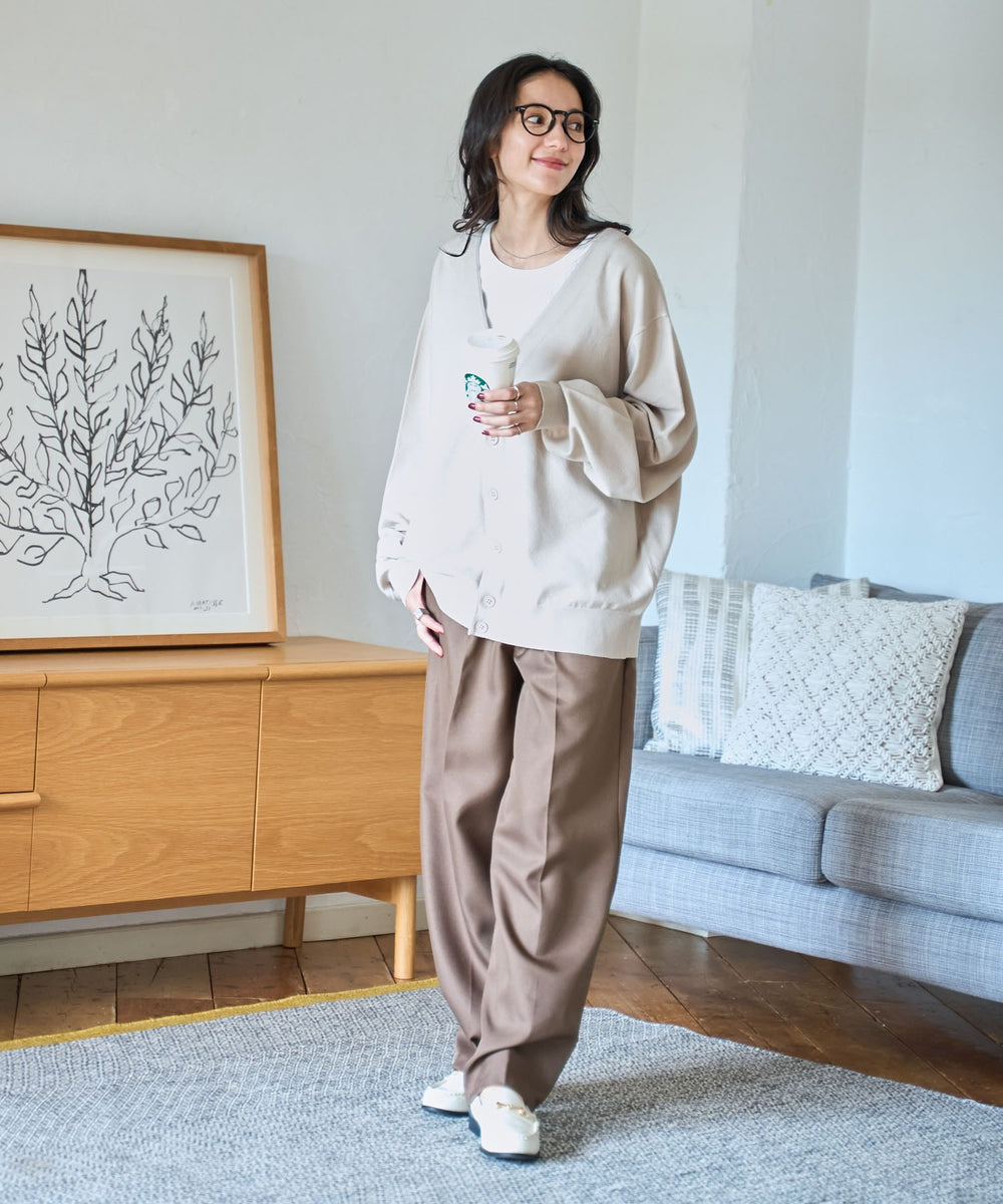 Lベージュ モデル：162cm M着用