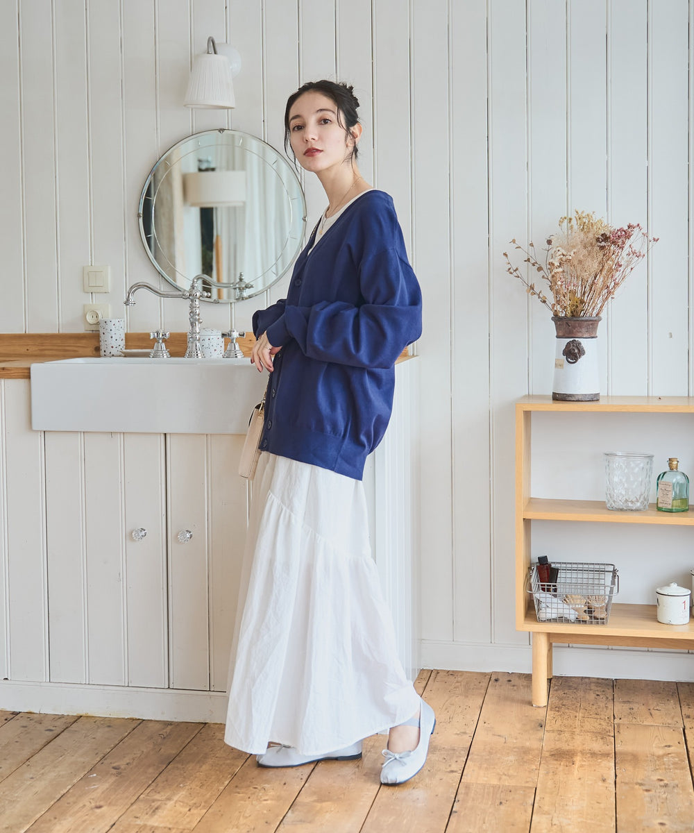 ネイビー モデル：162cm M着用