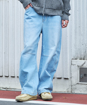 デニム淡 モデル：180cm L着用