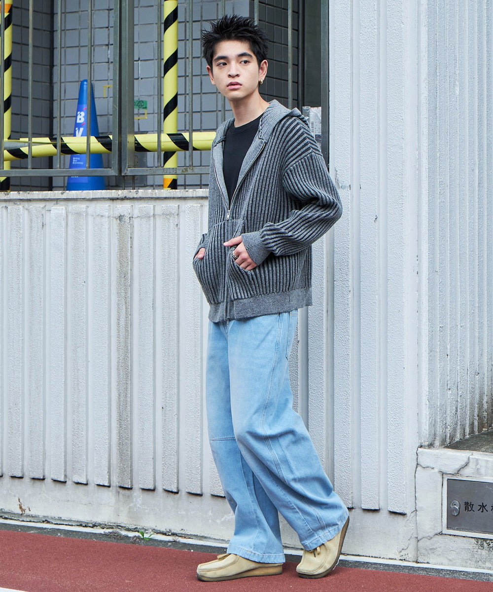 デニム淡 モデル：180cm L着用