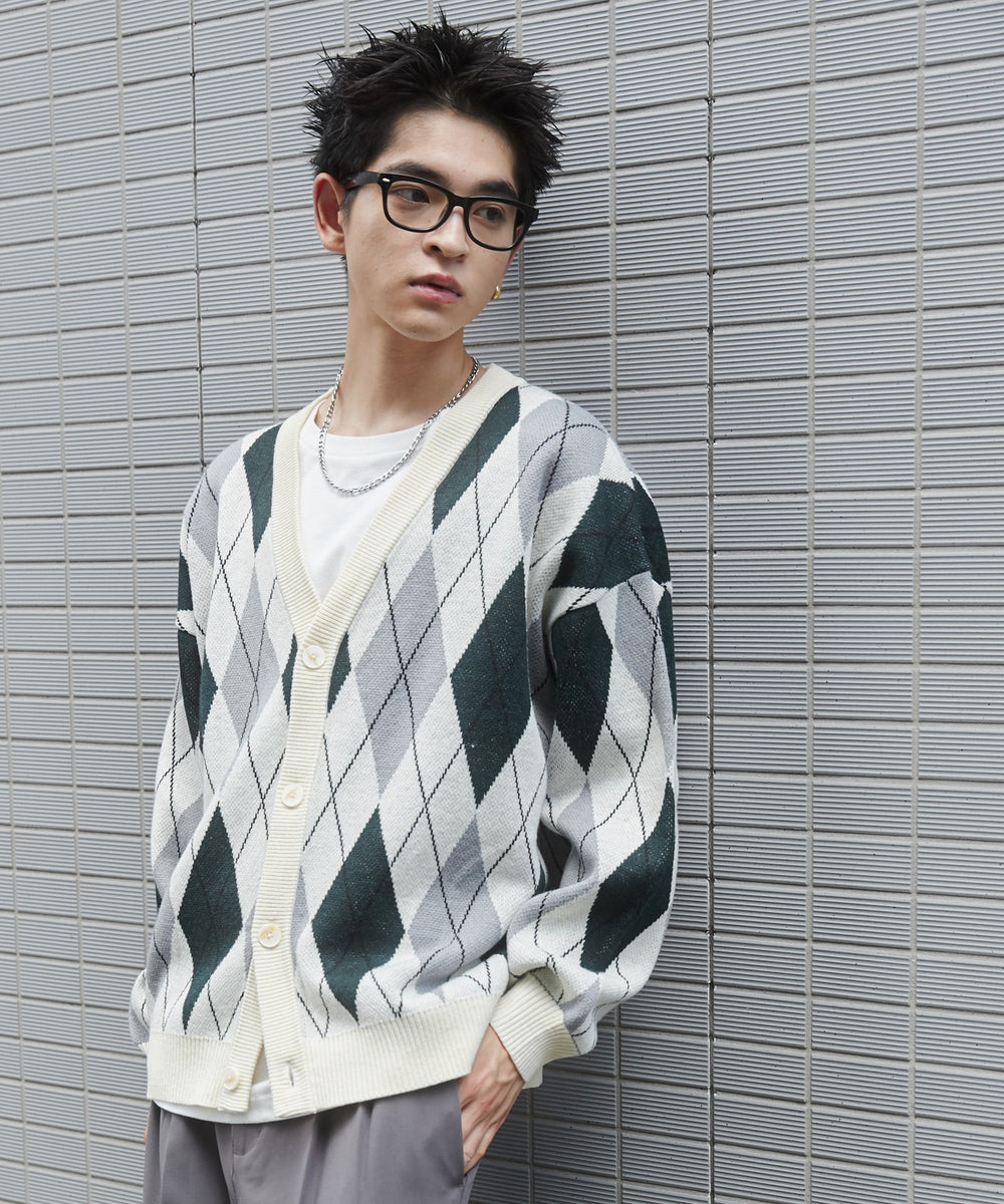 グリーンチェック モデル：180cm L着用