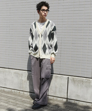 グリーンチェック モデル：180cm L着用