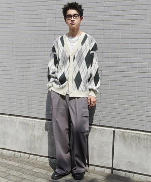 グリーンチェック モデル：180cm L着用