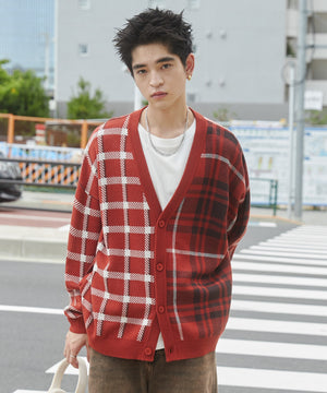 オレンジチェック モデル：180cm L着用