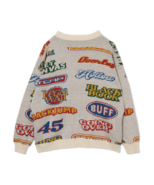 リラックスフィットパターンカーディガン