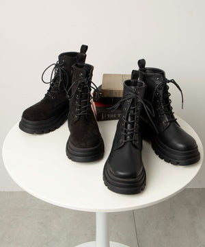 レースアップショートブーツ