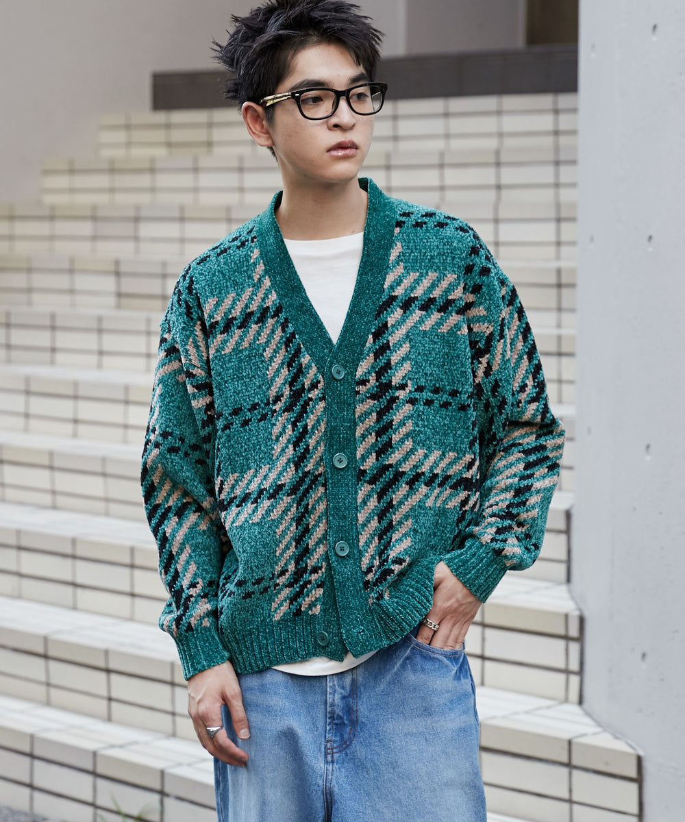 グリーンチェック1　モデル:180cm L着用