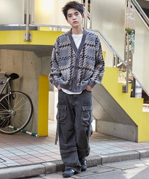 グレーチェック1　モデル:180cm L着用