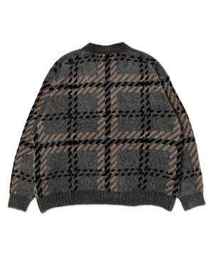 ベロアモールパターンカーディガン