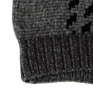 ベロアモールパターンカーディガン