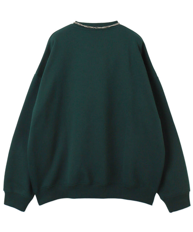 アクセ付きグラフィックプルオーバー