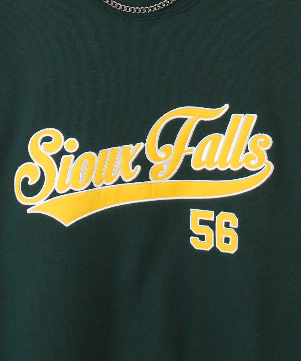 アクセ付きグラフィックプルオーバー