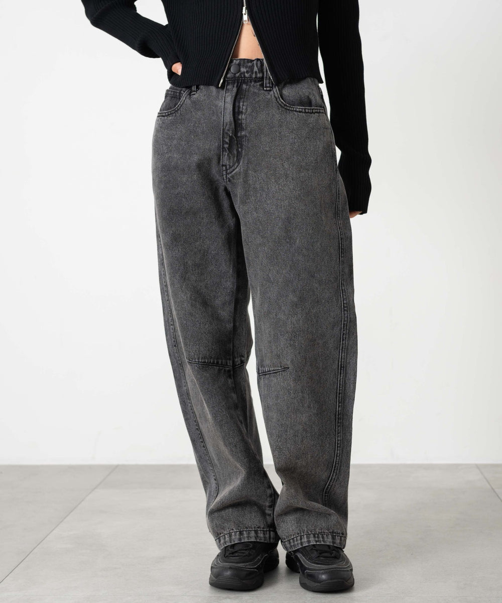 デニムブラックソノタ  モデル：153cm サイズ150cm着用