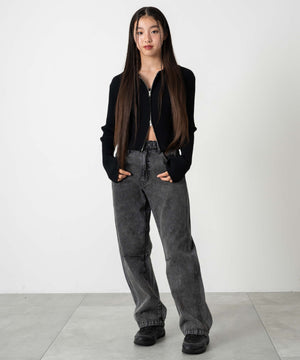 デニムブラックソノタ  モデル：153cm サイズ150cm着用