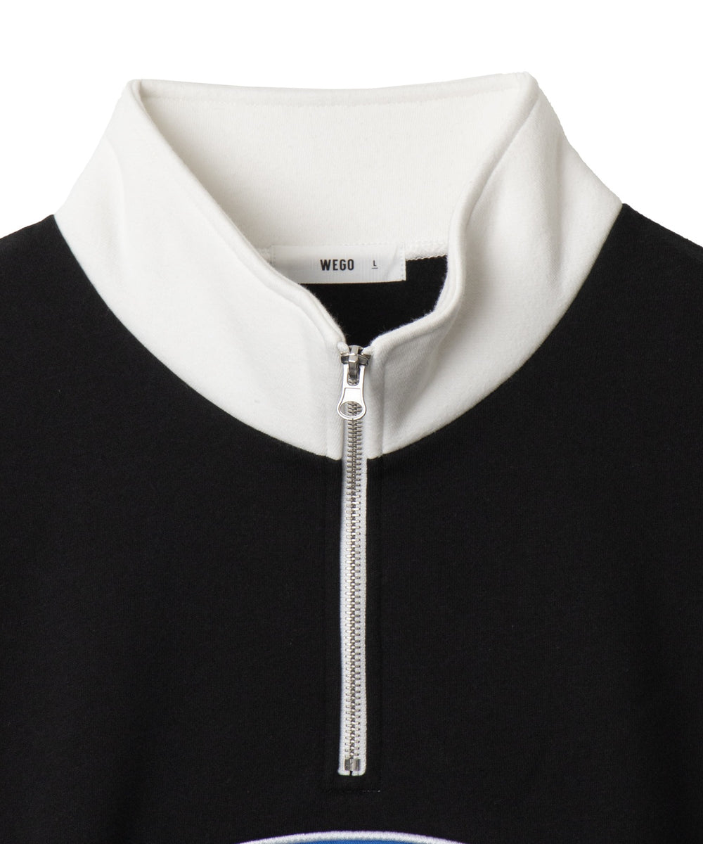 サークルロゴハーフジッププルオーバー