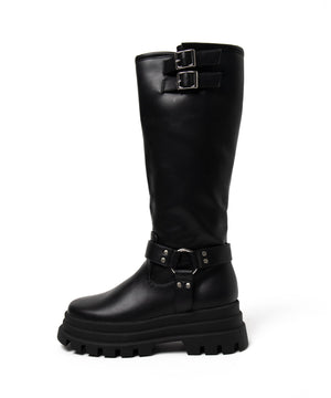 厚底エンジニアロングブーツ