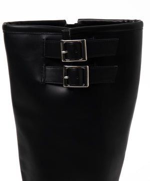 厚底エンジニアロングブーツ