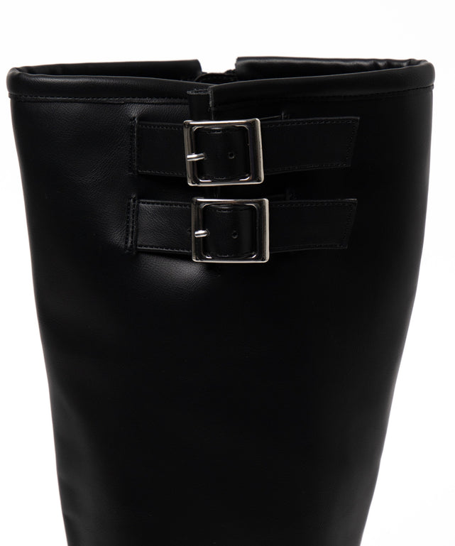 厚底エンジニアロングブーツ