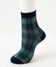 ジャガードチェックソックス(23-25cm)