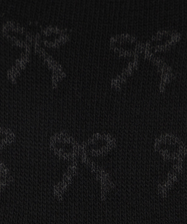 ジャガード総柄リボンソックス(23-25cm)